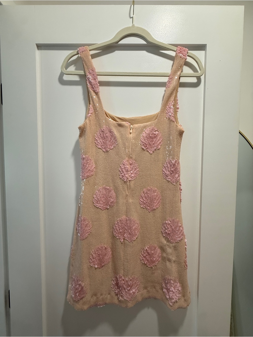 Show Me Your Mumu Lets Go Mini Dress Pink Sequin Shell Dress | Size S - Picture 11 of 15